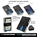 Fidelo Minimalist Wallet For Men - Slim RFID Blocking Mens Wallets Credit Card Holder. 3K Carbon Fiber. Compact Wallet Comes With 4 Cash Bands (Black, Dark Grey, Light Grey & Blue) - Prestige