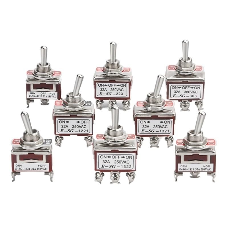 Interrupteur à bascule 15A 250V bipolaire à 2 positions pour circuits électriques - 2