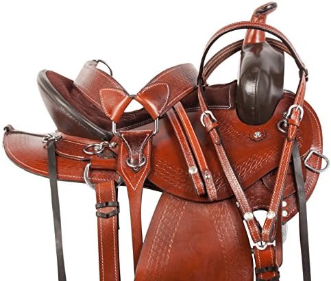 Acerugs Premium TN GAITED Walking Horse Saddles Western Trail Round Skirt Leather TACK Package Comfy SEAT