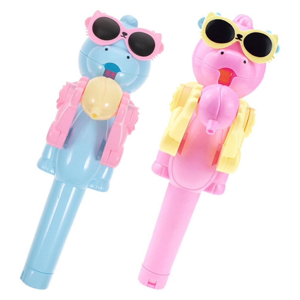 UPKOCH Lollipop Case, 2pcs Creative Lollipop Robot Holder, Novelty Robot Toy Creative Design Eat Lollipop, Dinosaur Shape Lollipop Holder for Kids Children
