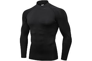 Men's Long Sleeve Compression Shirts Athletic Workout Tops