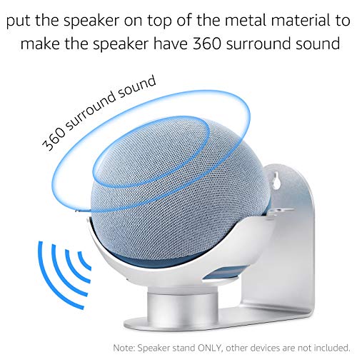 Doneioe Suporte de alto-falante inteligente compatível para Echo Dot 4 geração alto-falante de monta