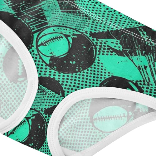 Toddler Underwear Floral 2t Cotton Panties Little Girl Stylish Underpants Briefs Cool Sports Black Green Balls4