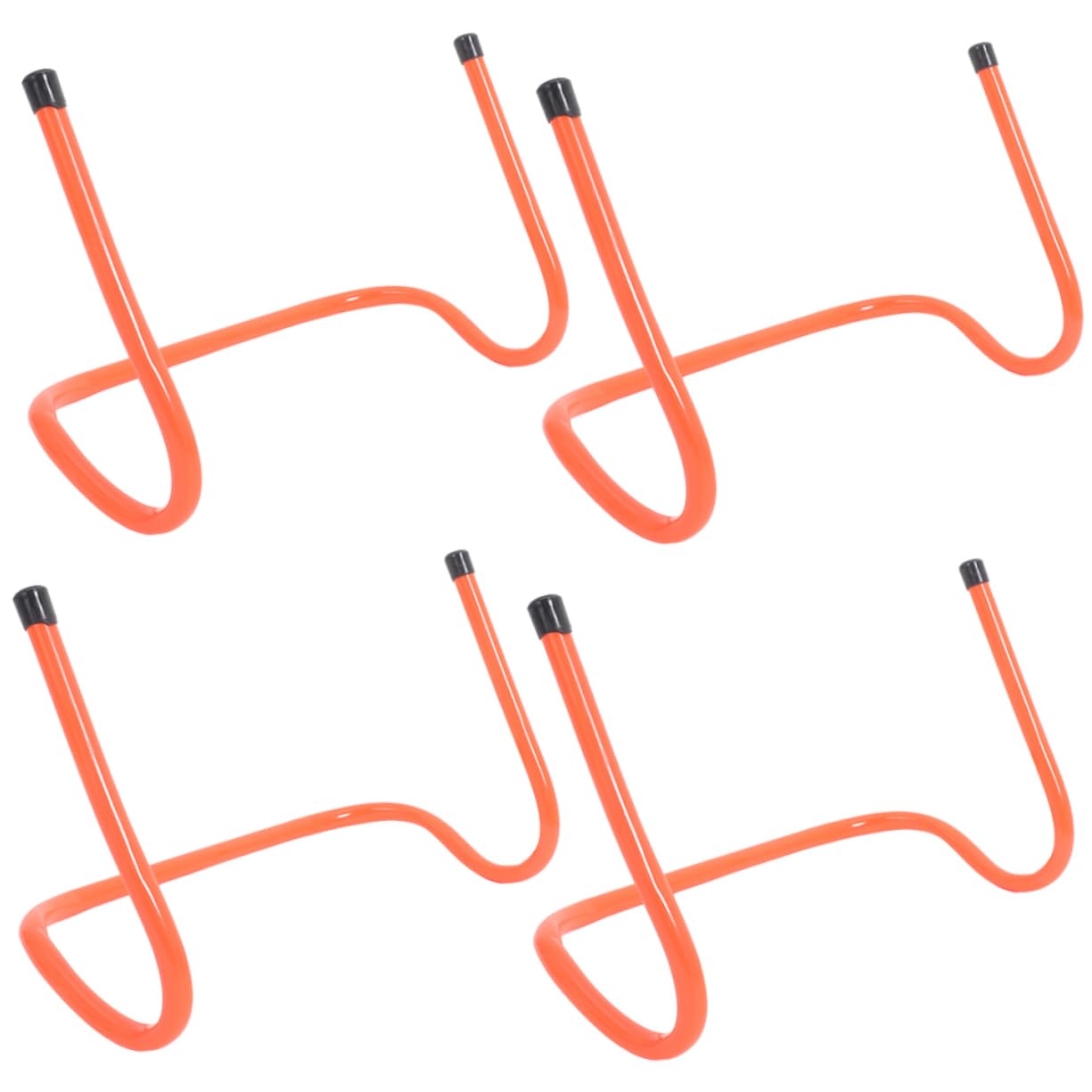 Yardwe 4piezas Vallas De Agilidad para Fútbol Accesorios De Entrenamiento Vallas De Plástico Resistentes Al Desgaste