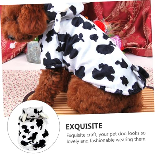 Disfraz para perro modelo vaca talla M POPETPOP miniatura 7