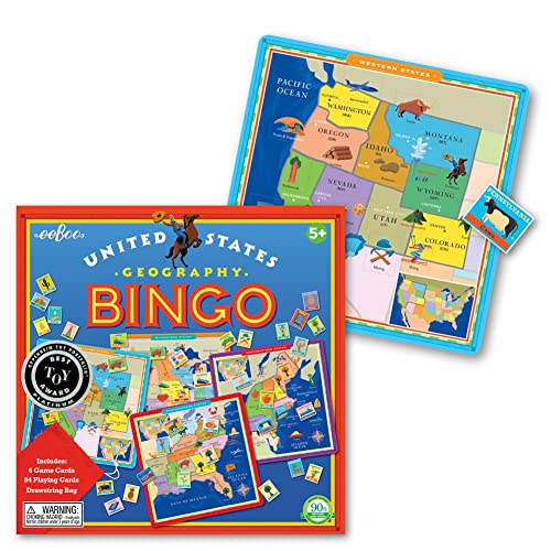 Juego de Mesa EeBoo Estados Unidos Bingo Geografía miniatura 3
