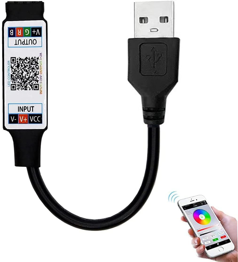 Mini RGB Bluetooth Controller USB 5V Music Bluetooth LED Controller