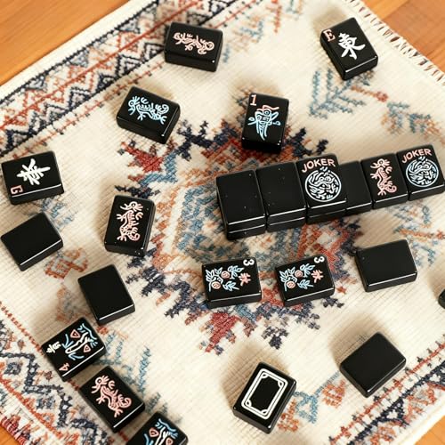Juego de fichas American Mahjong 166 piezas 1.2 pulg miniatura 6