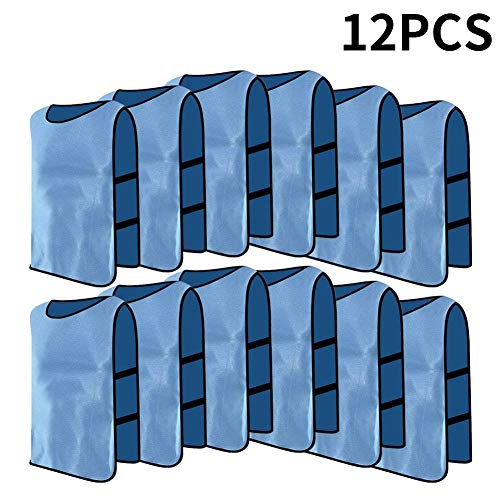 12pcs Petos de Entrenamiento Petos de Fútbol para Adultos (Color : Azul)