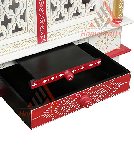 Templo de madera Rajasthani con luces LED, el regalo ideal para bodas y hogar 6