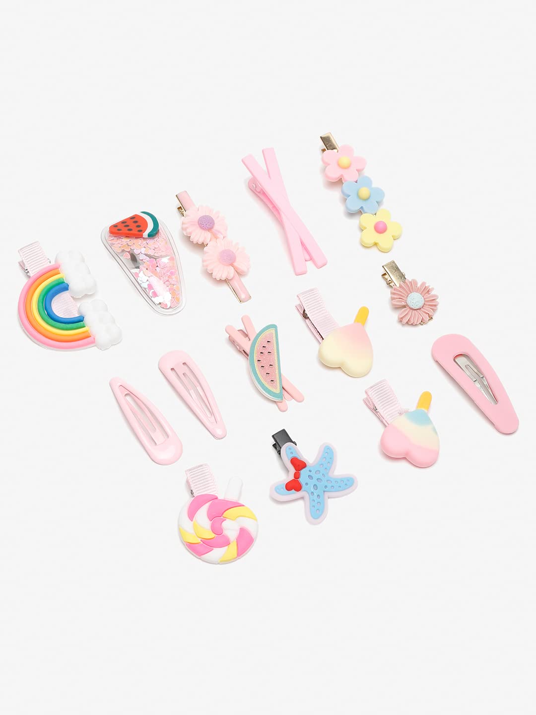 Women's Hair Pins & Clips Combo, Multi-Color Set