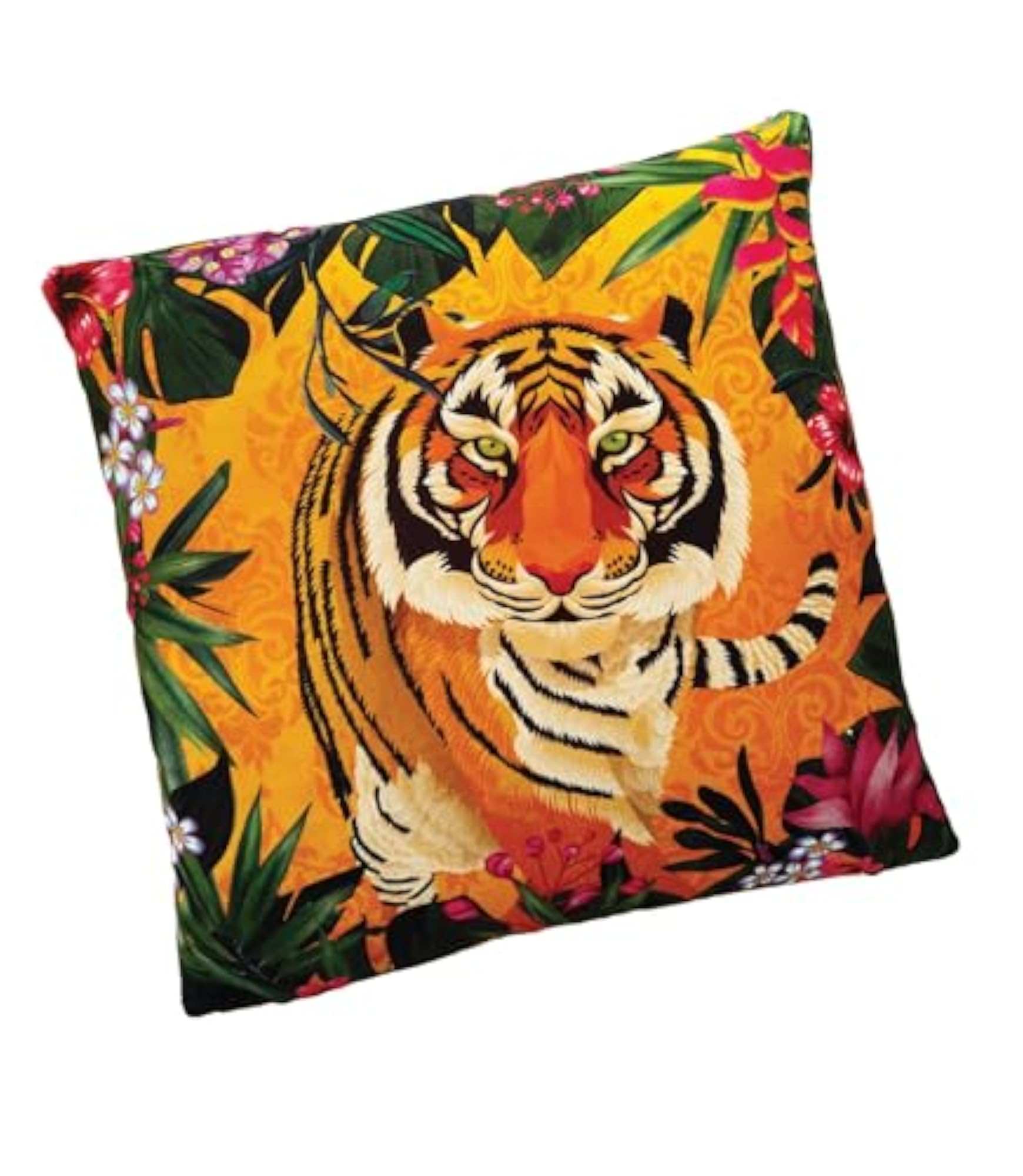 Maatir Velvet Tiger Cushion Cover