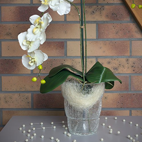 Pot van keramiek, serie Orchid van Polnix, transparant, diameter 13,5 cm, hoogte 16,5 cm - Image 5