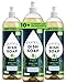 Puracy Natural Dish Soap Packs- Skin-Softening Plant-Based Dishwashing Soap, Non-Toxic Dish Soap, Organic Liquid Dishwashing Detergent Soap (Green Tea & Lime, 16 fl oz, 3 Pack)