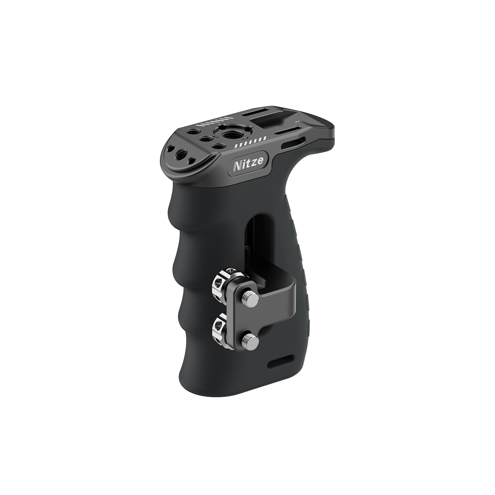Nitze Impugnatura laterale con viti da 1/4", Ergonomica Maniglia Laterale per mano sinistra o destra, Mini Side Handle Regolabile su e giù per Camera Cage-PA29B