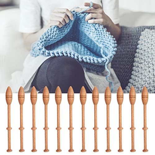 Bobines de Dentelle, 12 Pièces de Bobines de Dentelle en Bois, Kit de Fabrication de Dentelle Antique, Chapeaux D'écharpe, Outils de Fabrication avec...