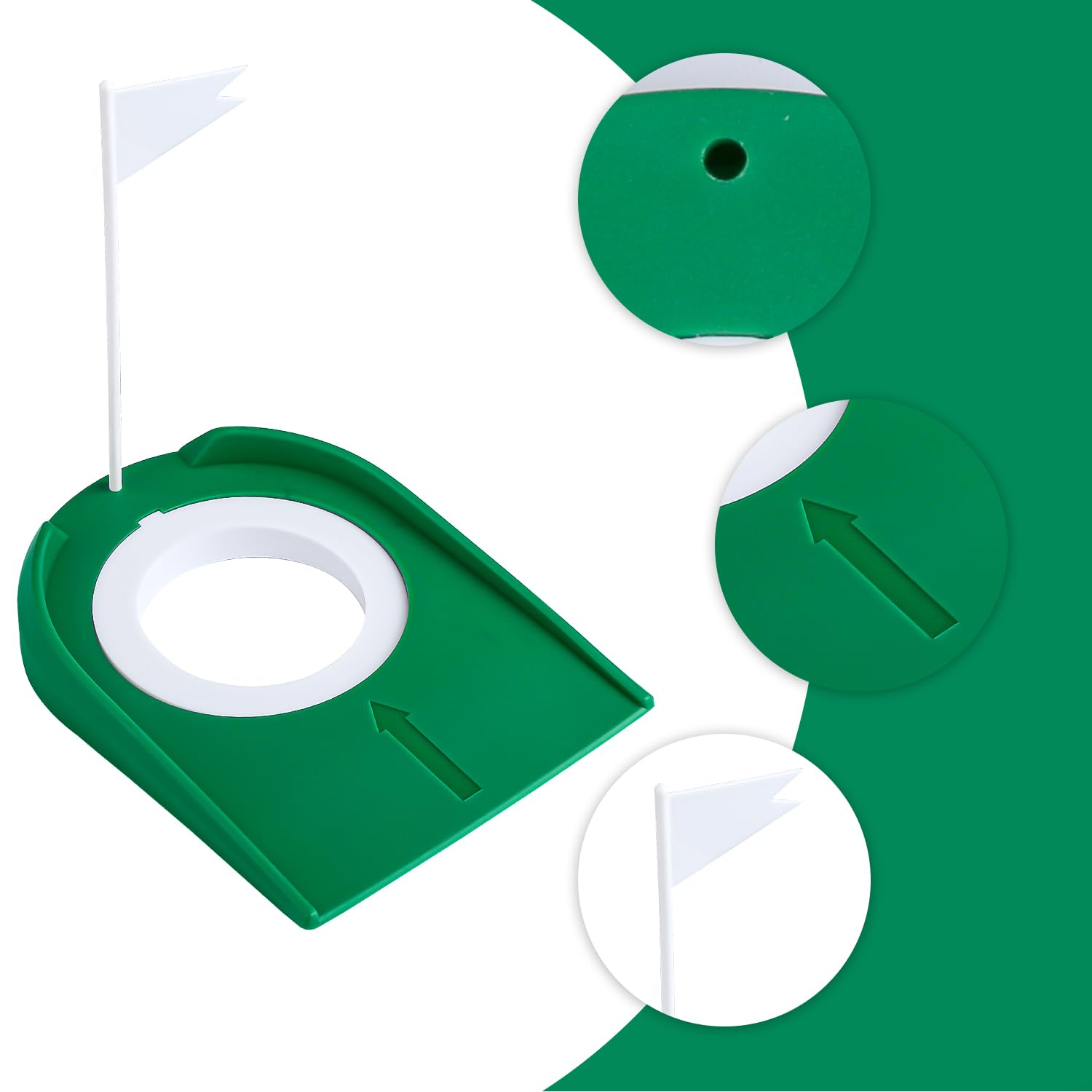 Rumyve Mini Golf Putting Mat Practice,Golf Auto Putt Returner,Small Golf Game Simulator for Home,for Backyard Indoor Outdoor - Image 3