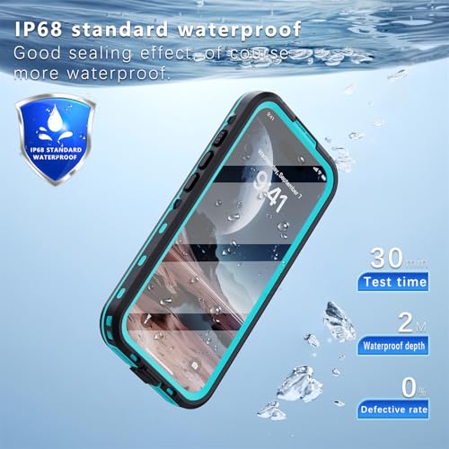 Coque étanche iPhone 16 Pro Max MagSafe antichoc intégrale bleu - 2