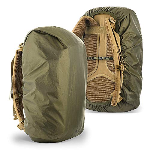M-Tac wasserdichte Regenhülle für Rucksack – Schutzcover bis 20L, Nylon mit PU-Beschichtung, Outdoor & Militär, Olive, S – Ansicht 1