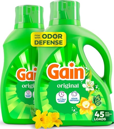 Gain Liquid Laundry Detergent with Odor...