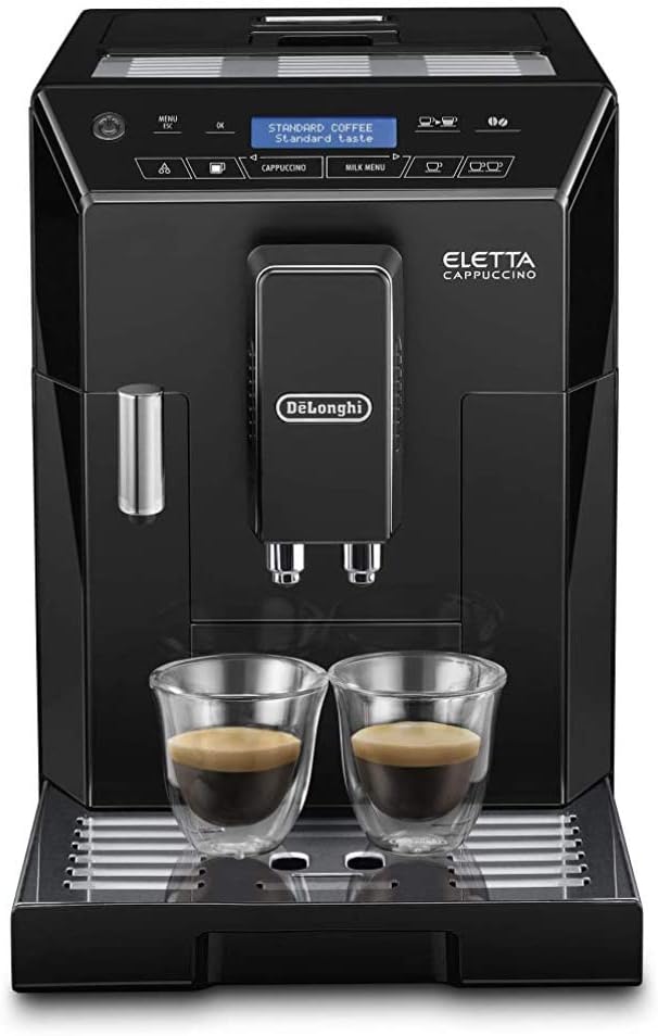 DE BESTE DE'LONGHI ELETTA VOLAUTOMATISCHE BEAN TO CUP KOFFIEMACHINE VOOR CAPPUCCINO EN ESPRESSO ECAM 44.660,B ZWART