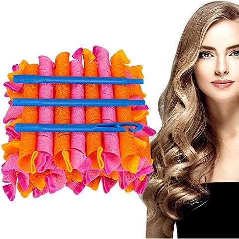 HALOVIE Lockenwickler Curler über Nacht Lockenwickler Curler für Damen Haar Locken Curler Ohne Hitze Machen Haar-Styling-Tools von Zuhause ohne Hitze für Langes Mittellanges Haar 55CM Cover