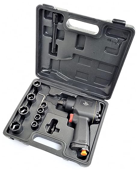 Elephant IW-02S 1/2 Inch Air Impact Wrench, Max torque 520 nm, Free Speed 9000 RPM, Bolt Capacity 13mm, Weight 1.6 kg