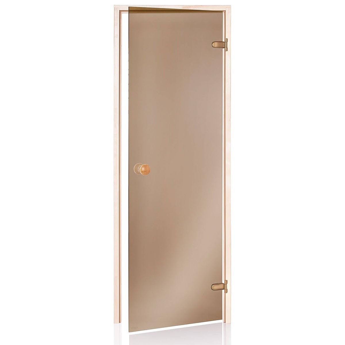 porte sauna bronze 80x190 verre trempé