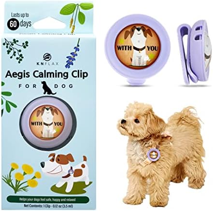 KN FLAX Aegis Clipe calmante para cães, difusor de feromônios par...