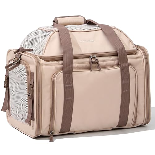 FUKUMARU Expandable Pet Carrier for Cat, 18x11x11 Large Cat Carrier
