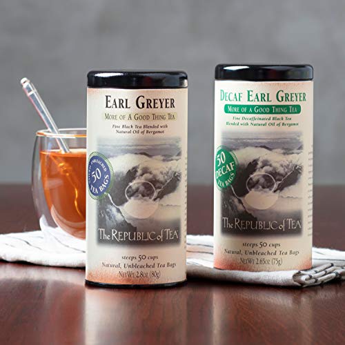 The Republic Of Tea, Earl Greyer Decaf Tea, 50 Count #TOP3