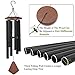 Wind Chimes for Outside Large Deep Tone, 44 Inch Black Memorial Windchimes, Outdoor Wind Chimes Gifts for Housewarming, Mother's Day, Christmas, Patio Garden Yard Decoration
