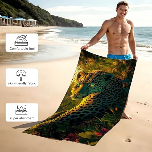 Serviette microfibre plage anti-sable grand format séchage rapide - 5