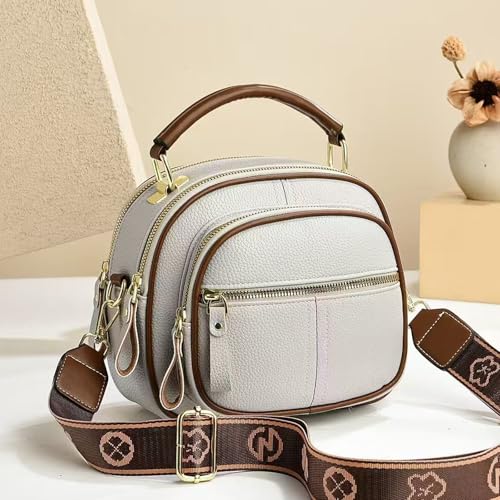 Vintage Leather Saddle Package Purse,Crossbody Bag,Bag for Women, Multifunctional Compartments Adjustable Leather Bag4