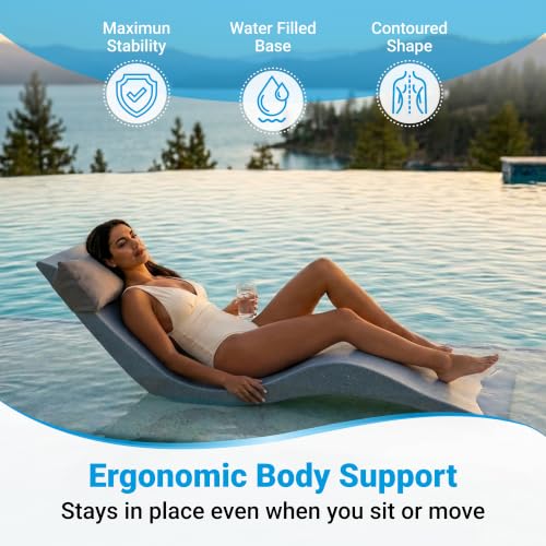 Image of Aqua Outdoors Pool Lounge Chairs, Pool Chairs for in Pool, 9-in Water Depth