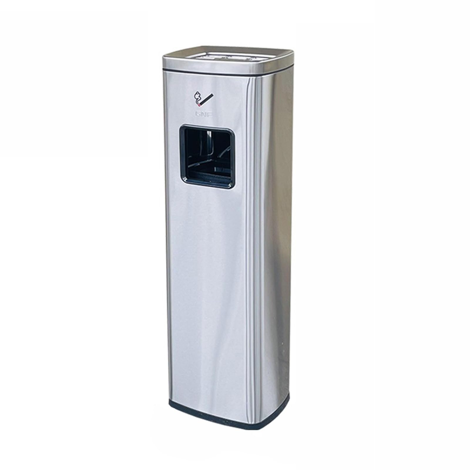 OLSKFUH Outdoor Trash Can Large Stainless Steel Standing Floor-Standing Vertical Ashtray Indoor Outdoor Vertical Ash Tray For Home Patio Cigarettes Ash Butt Classification Courty,B
