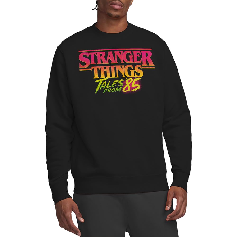 Stranger Things Tales From 85 Logo Unisex Sweatshirt, Black, Small