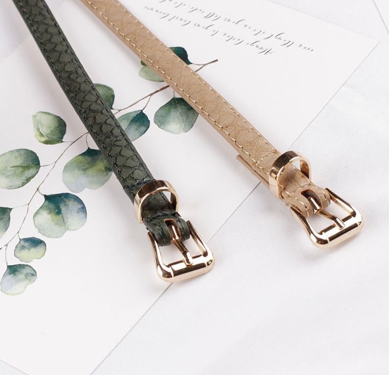 COTIM COYIN Women's Skinny Embossed Leather Belt for Jeans Dresses Pant4