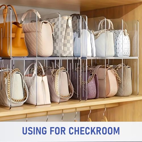 Elezeal 2pcs Clear Acrylic Magazine Holder, Desktop File Organizer Thick File Sorter Book Holder for Bottle Tray, Kitchen Lid Organizer, Small Handbag Clutch Bag Divider, Purse Stand Rack - Cosy Home Interiors Elezeal 2pcs Clear Acrylic Magazine Holder, Desktop File Organizer Thick File Sorter Book Holder for Bottle Tray, Kitchen Lid Organizer, Small Handbag Clutch Bag Divider, Purse Stand Rack - Image 3