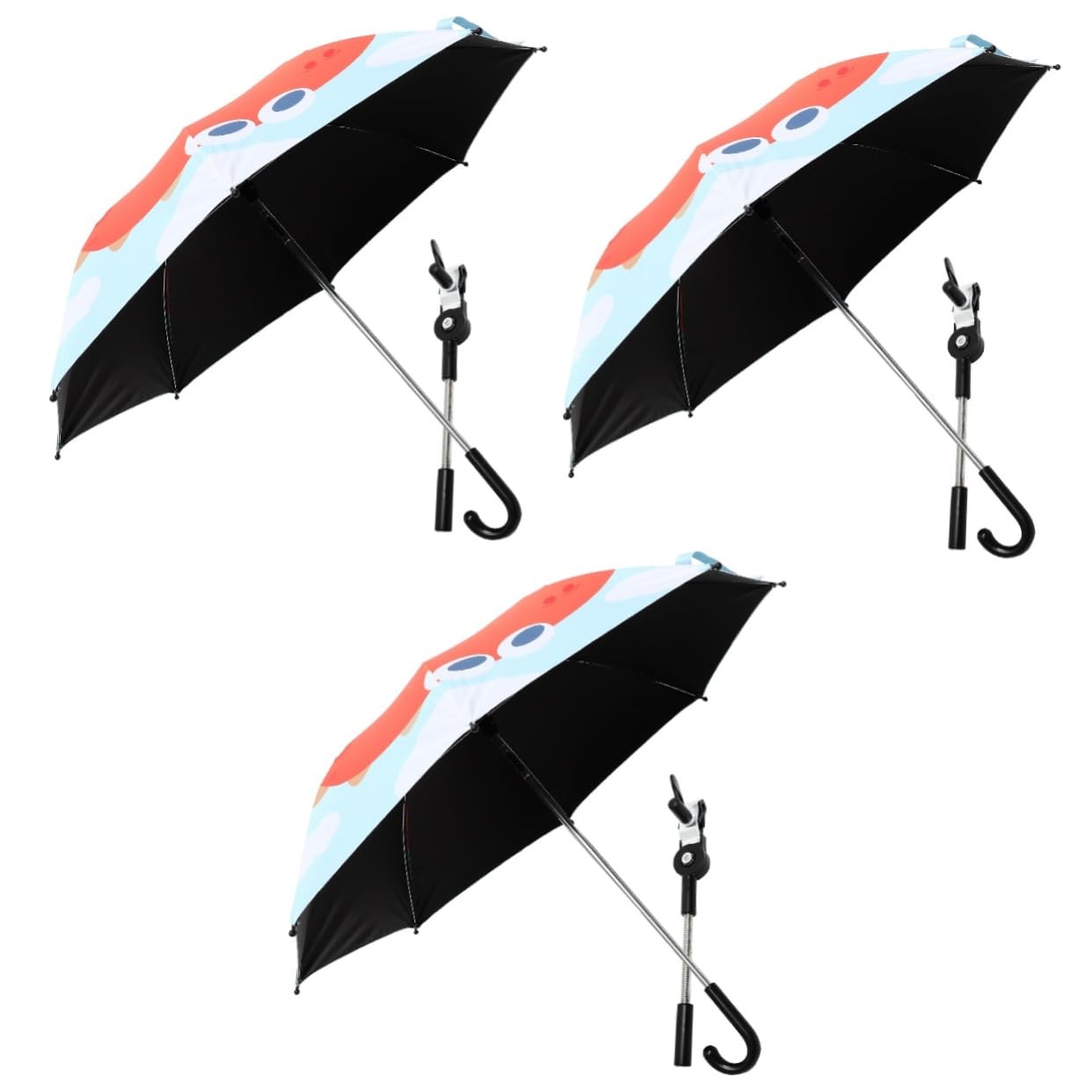 BESTonZON 3sätze Verstellbare Uv-schutz-strand Und Kinderwagen- Große -up-parasol Für Outdoor-aktivitäten Leicht Und Langlebig