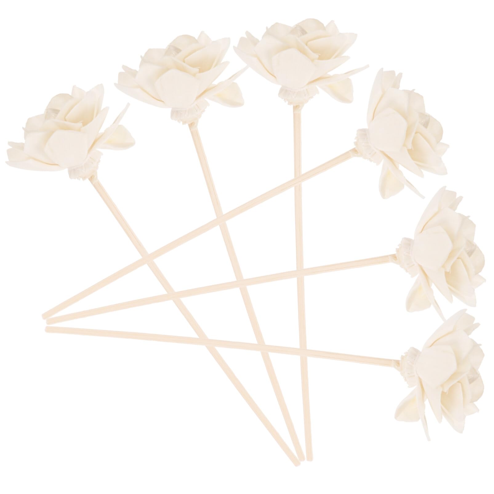 Alipis 6pcs Flower Diffuser Sticks for Home Fragrance Decorative Diffuser Sticks Kitchen Bedroom Office Decor