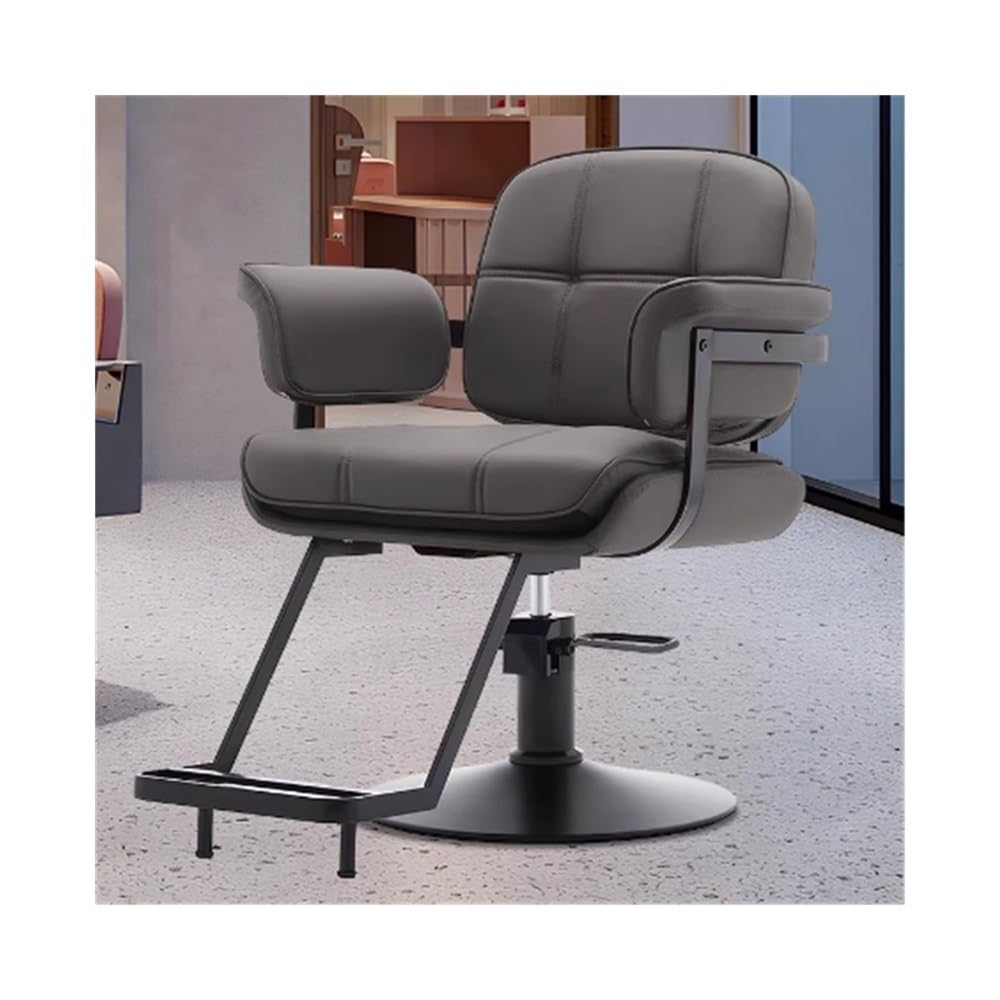 friseurstuhl Friseurstühle, Friseurstühle speziell for Friseursalons, verstellbare Friseurstühle, Friseurstühle, Friseurstühle salonstuhl(Grigio)