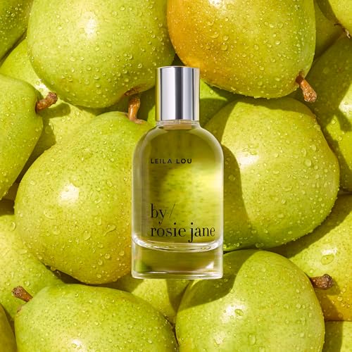 Image of By Rosie Jane Eau De Parfum Spray (Leila Lou) - Clean Perfume for Women - Non-Toxic Body Mist with Notes of Juicy Pear, Sweet Jasmine & Tangerine Skin - Paraben, Sulfate & Phthalate Free (50ml)