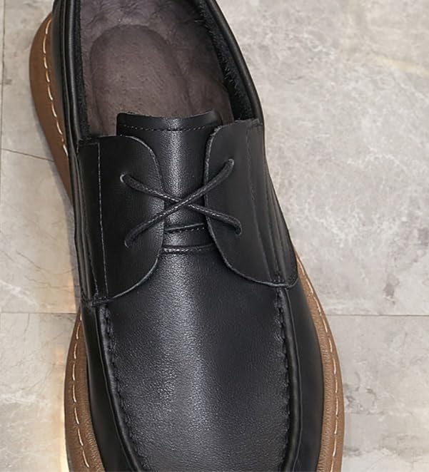 Men's Handmade Leather Modern Lace up Oxford Soft Bottom Casual Shoes for Formal Business Wedding4