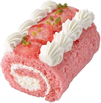 くまロールケーキ♪苺付き Amazon | ワンちゃん用 ミニロールケーキ苺 | ケベック | ビスケット