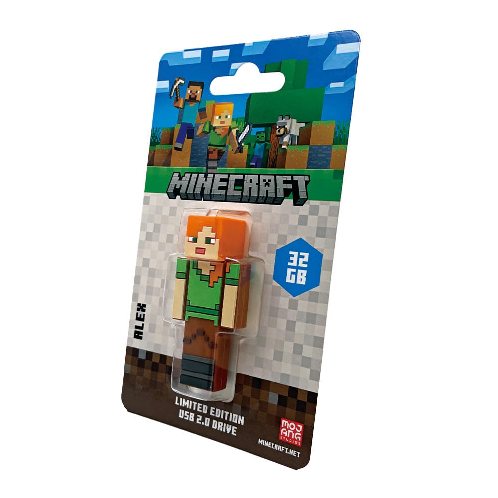 マインクラフト　Minecraft 限定　USB 32GB メモリー Minecraft Ltd. Ed. USB 2.0 USB Drive 32GB Creeper/Alex/Steve