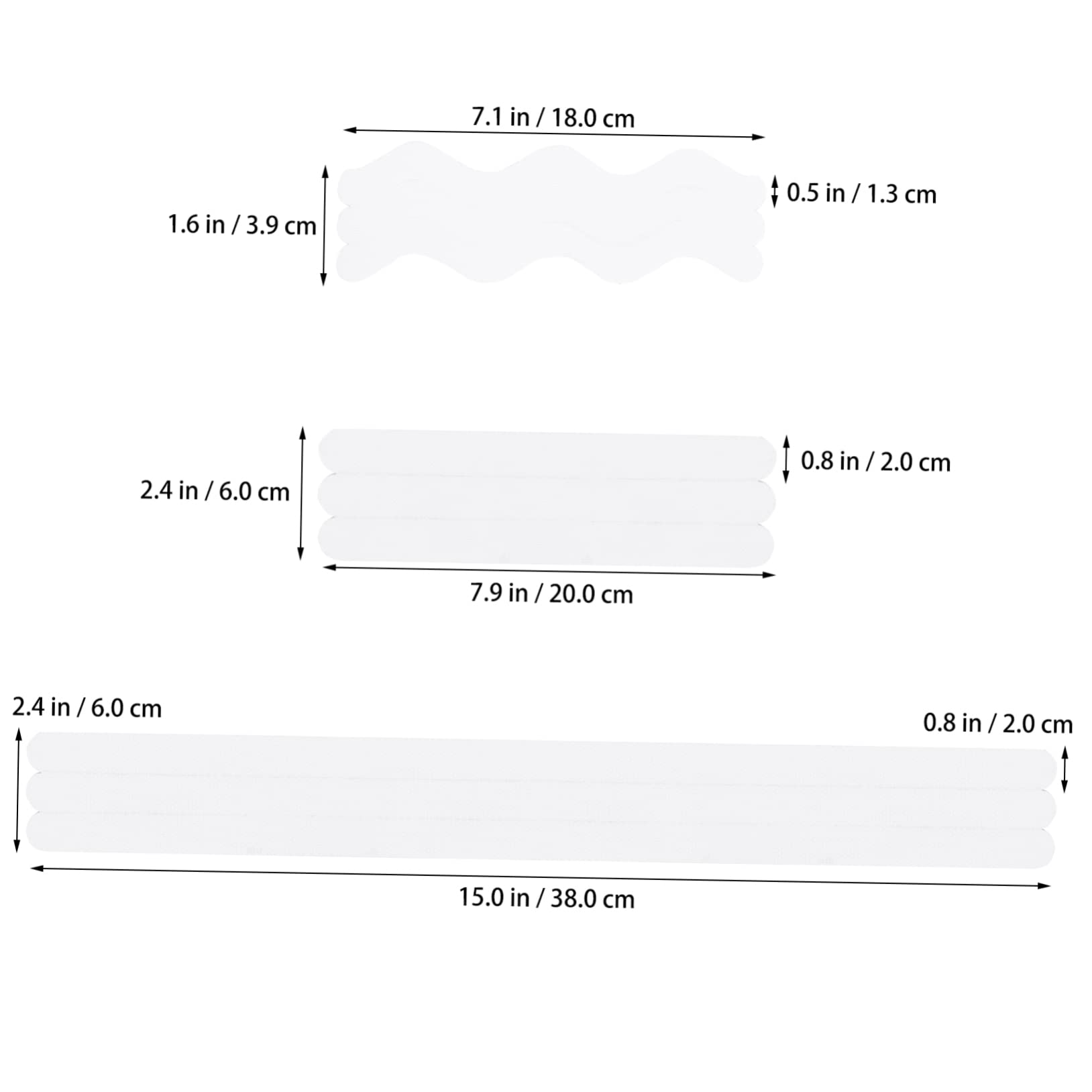 DOITOOL 144pezzi Strisce Antiscivolo per Scale e Bagno Adesivi Decorativi Impermeabili e Nonslip Opachi Sicurezza per Famiglie e Anziani