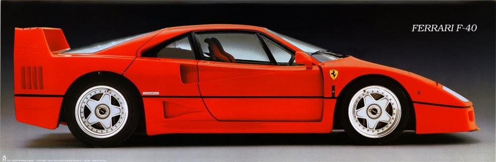 Ferrari F40 Poster 36 x 12in