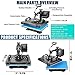 AKEYDIY 8 in 1 Heat Press Machine 12x15inch 360°Swing Away Digital T Shirt Pressing Machine Multifunction Heat Press Sublimation Combo for T Shirts Mugs Hat Plate Cap