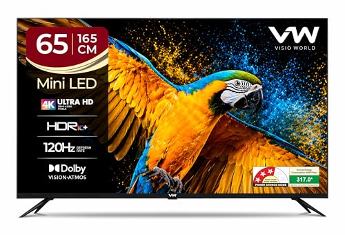 Image of VW 165 cm (65 inches) 4K Ultra HD QLED Smart Mini LED Google TV VW65MINIQ1